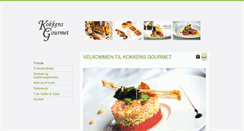 Desktop Screenshot of kokkensgourmet.dk