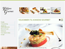 Tablet Screenshot of kokkensgourmet.dk